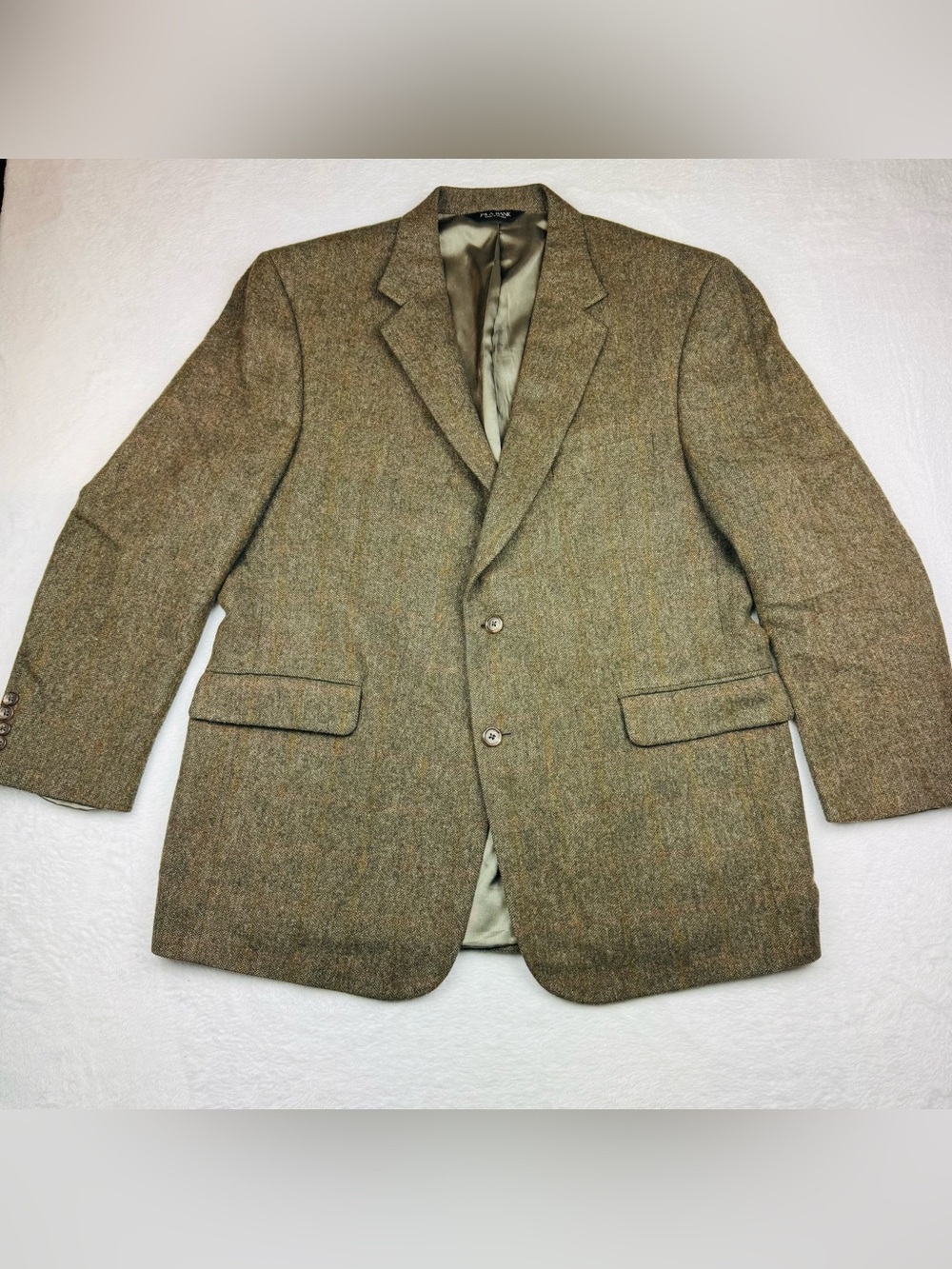 Jos A. Bank 100% camel hair men’s blazer jacket. Size 46 Reg.